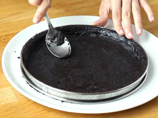 Tartlet cokelat dan oreo - Persiapan langkah 2
