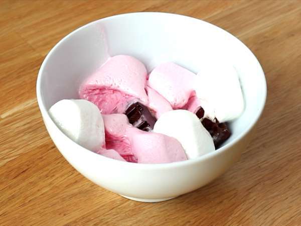 Popcorn cokelat dan marshmallow - Persiapan langkah 3