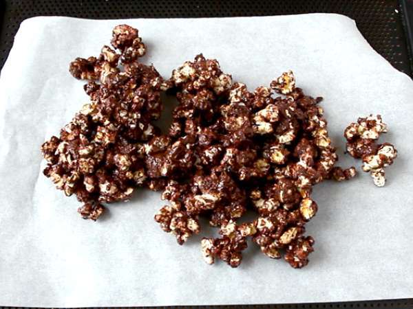 Popcorn cokelat dan marshmallow - Persiapan langkah 6