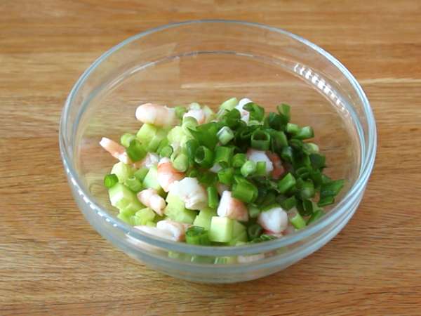 Sandwich brioche udang (udang gulung) - Persiapan langkah 2