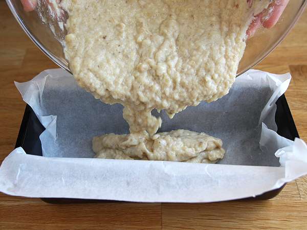 Kue pisang bebas gula - Roti pisang - Persiapan langkah 4