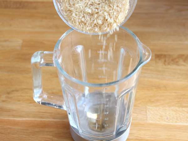 Tepung beras buatan sendiri (bebas gluten) - Persiapan langkah 1