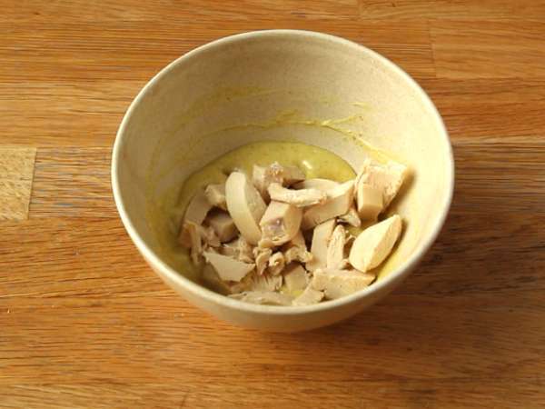 Sandwich Klub Kari Ayam - Persiapan langkah 2