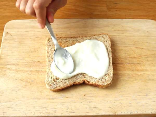 Klub sandwich vegetarian - Persiapan langkah 2