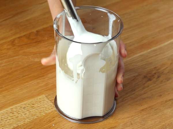 Lactonnaise. Mayones susu, bebas telur - Persiapan langkah 3