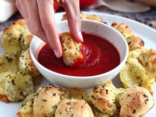 Mahkota Pizza Isi Mozzarella - Persiapan langkah 6