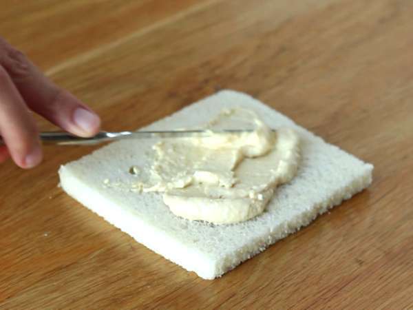 Roti kejutan bintang origami - Persiapan langkah 1