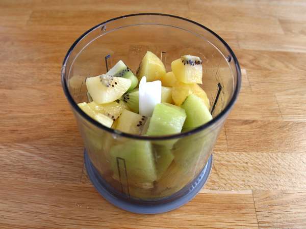 Es krim kiwi - Persiapan langkah 1