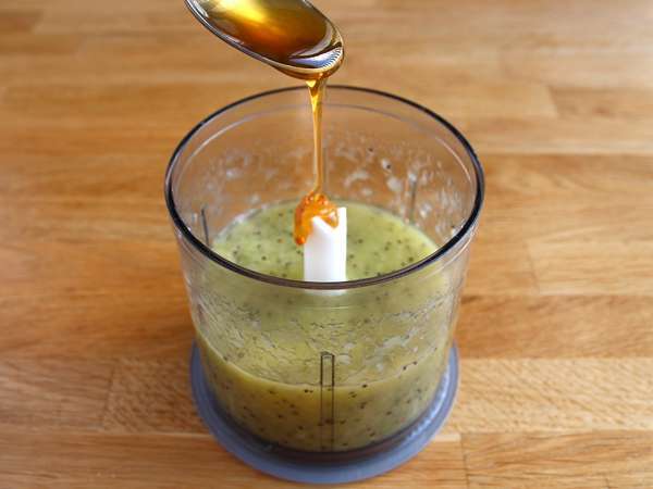 Es krim kiwi - Persiapan langkah 2