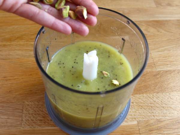 Es krim kiwi - Persiapan langkah 3