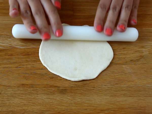 Roti pita goreng - Persiapan langkah 4