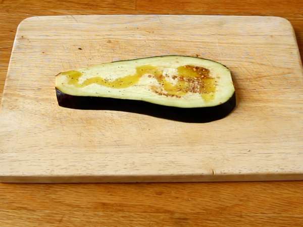 Gulungan parmigiana terong - Persiapan langkah 1