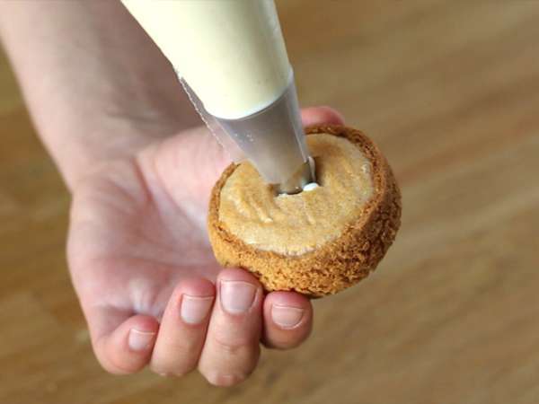 Puff kerupuk krim vanila - Persiapan langkah 16