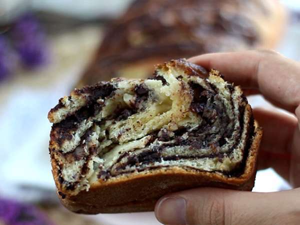 Babka brioche cokelat dan kemiri - Persiapan langkah 10