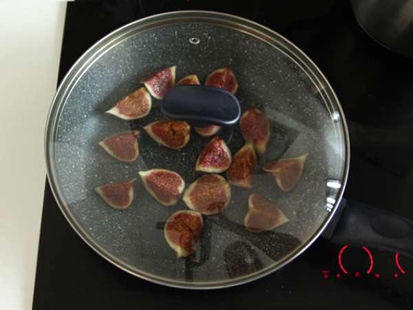 Pasta dengan buah ara dan pancetta - Persiapan langkah 2