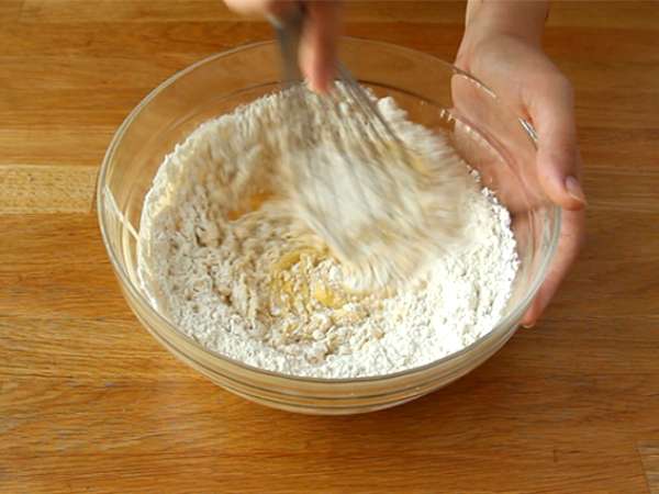 Pai blueberry pyrenean - Persiapan langkah 1