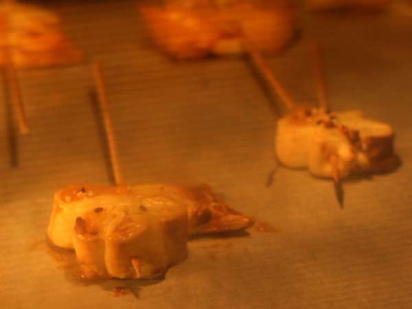 Pohon cemara puff pastry dengan dua jenis salmon - Persiapan langkah 6