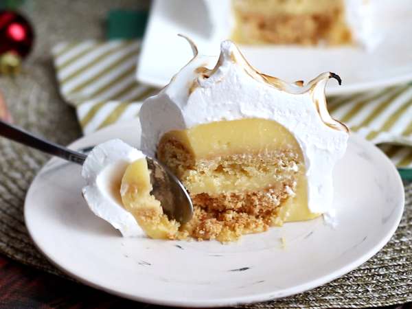 Log pai meringue lemon - Persiapan langkah 15