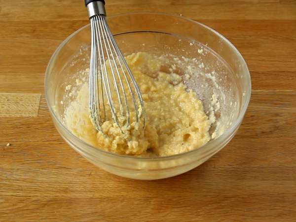 Biskuit roti pendek dengan m&m's - Persiapan langkah 1