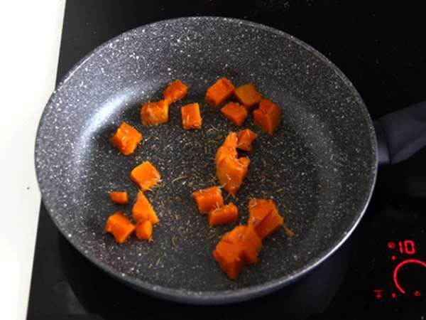 Butternut ricotta dan sandwich telur - Persiapan langkah 1