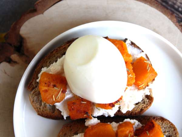 Butternut ricotta dan sandwich telur - Persiapan langkah 3