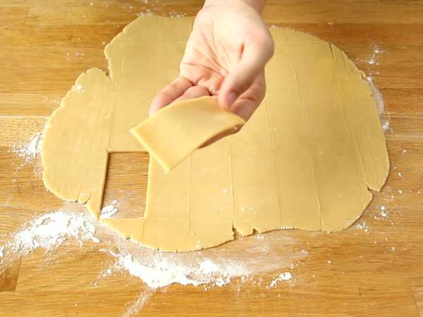 Biskuit twix karamel dan cokelat susu - Persiapan langkah 4