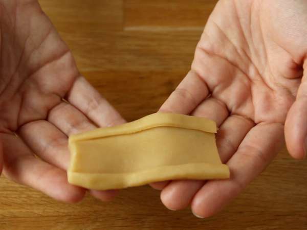 Biskuit twix karamel dan cokelat susu - Persiapan langkah 5