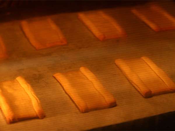 Biskuit twix karamel dan cokelat susu - Persiapan langkah 6