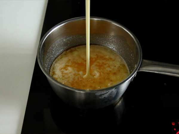 Biskuit twix karamel dan cokelat susu - Persiapan langkah 7