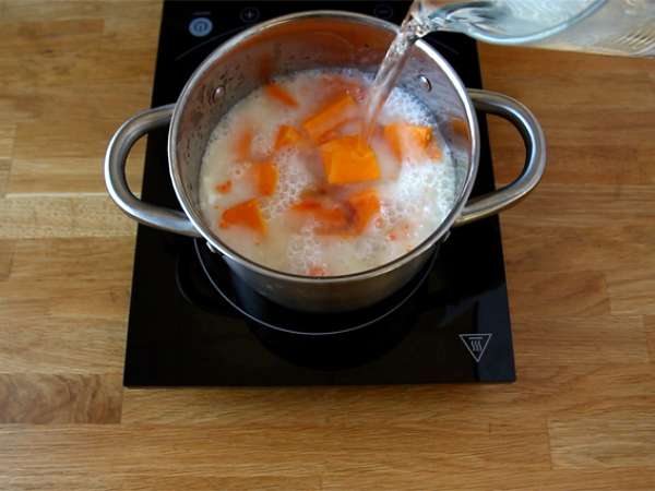 Sup miju-miju dan miju-miju karang - Persiapan langkah 1