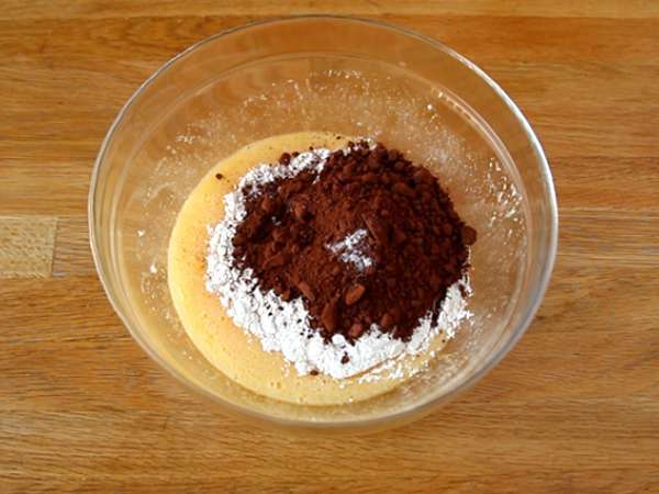 Brownies microwave - Persiapan langkah 2