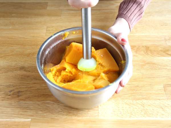 Kue labu dan kelapa (mudah) - Persiapan langkah 1