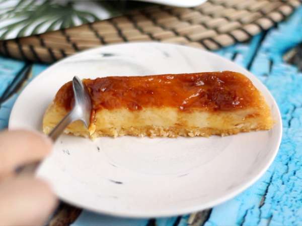 Puding kelapa dalam microwave dalam 8 menit - Persiapan langkah 5