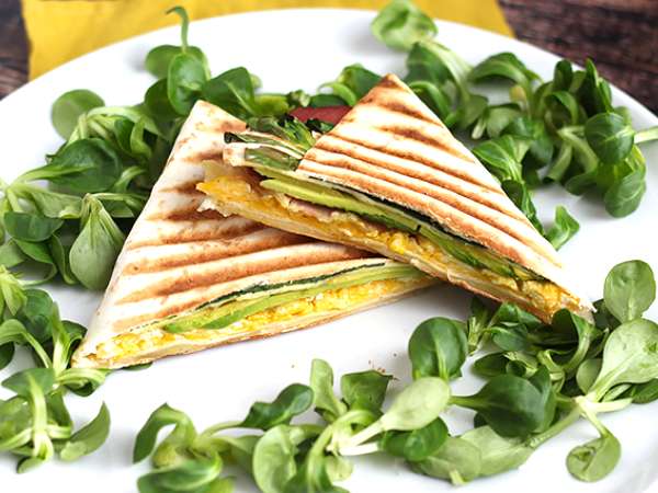 Bungkus panggang ala brunch - Tortilla Wrap Hack - Persiapan langkah 7