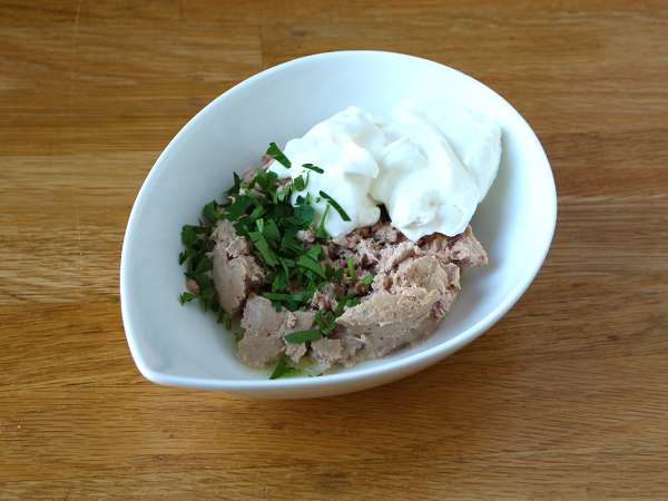 Nampan endive dengan isian tuna - Persiapan langkah 1