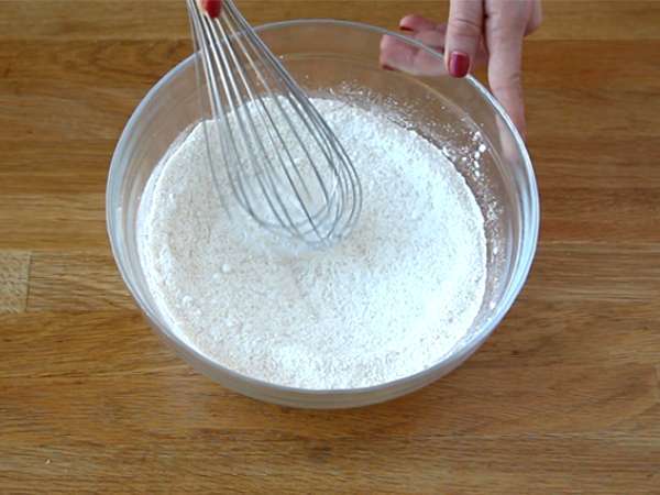 Muffin jantung cokelat - Vegan dan bebas gluten - Persiapan langkah 1