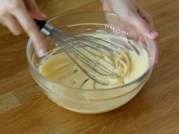 Kue puding vanila - Persiapan langkah 5