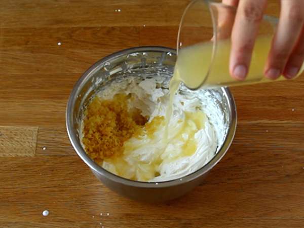 Mousse lemon yang mudah - Persiapan langkah 2