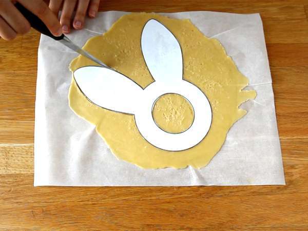 Kue tart kelinci telur Paskah - Persiapan langkah 4