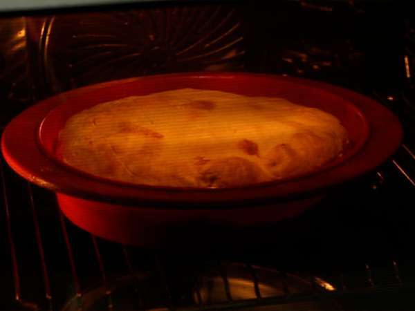 Bayam, ricotta, dan pai telur - Torta Pasqualina dari Italia - Persiapan langkah 8