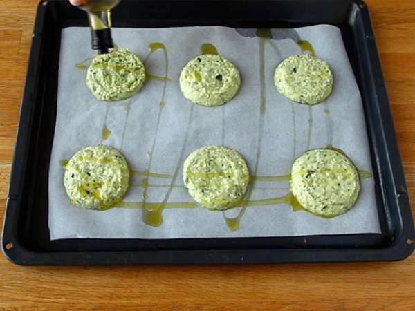 Roti cukini dan roti feta - Persiapan langkah 5