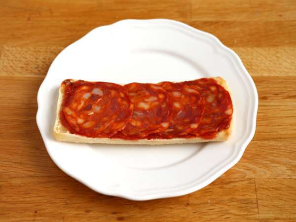 Chorizo dan Emmental Panini - Persiapan langkah 2