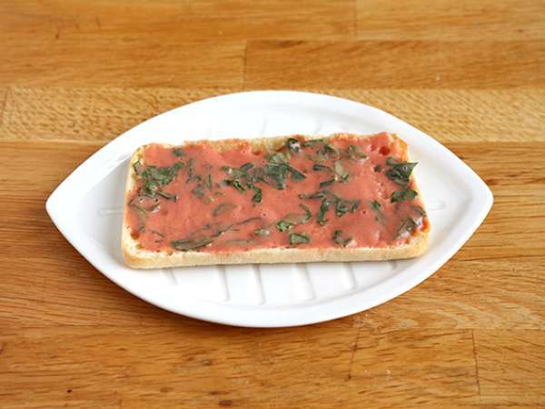 Salmon, mozzarella, dan panini dill - Persiapan langkah 1