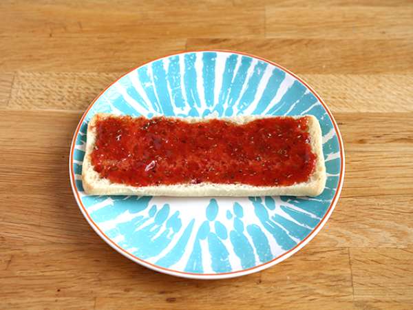 Tuna, tomat, dan panini caper - Persiapan langkah 1