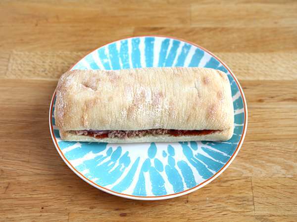 Tuna, tomat, dan panini caper - Persiapan langkah 4