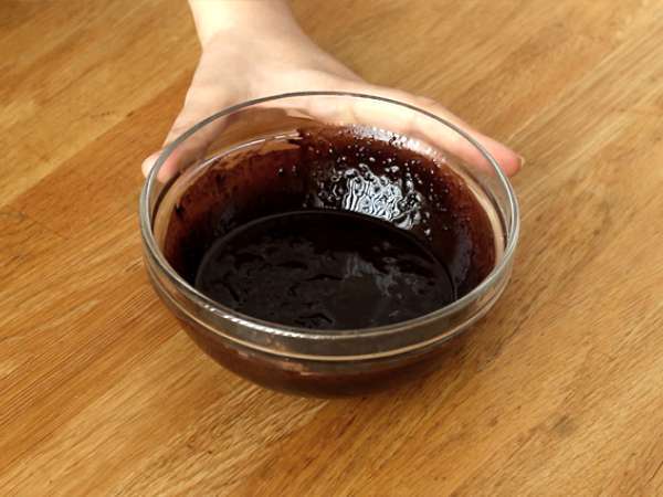 Brawnie - Brownies kurma mentah - Persiapan langkah 5