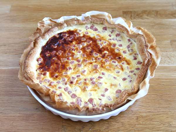 Quiche rendah lemak dengan ham, keju, dan yoghurt! - Persiapan langkah 4