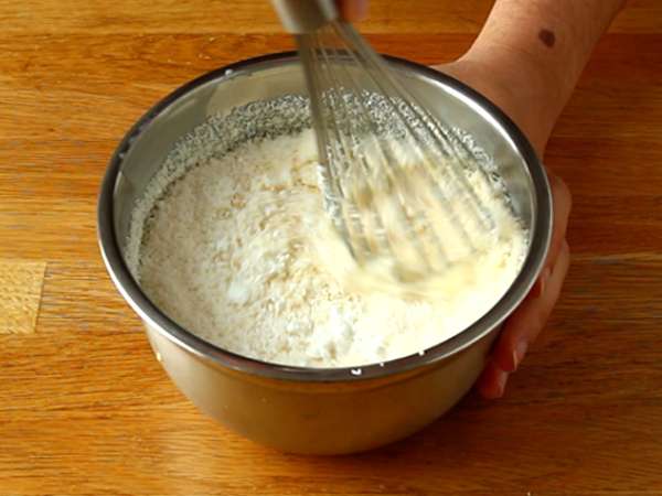 Flan kelapa di Cookeo - Persiapan langkah 3