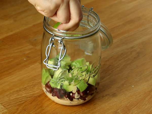 Stoples Salad Meksiko - Persiapan langkah 3