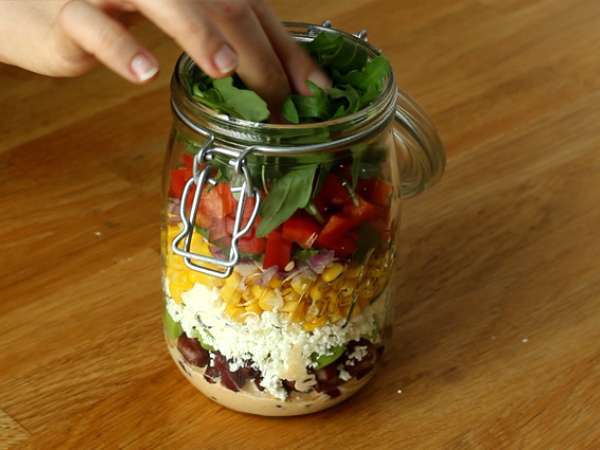 Stoples Salad Meksiko - Persiapan langkah 4